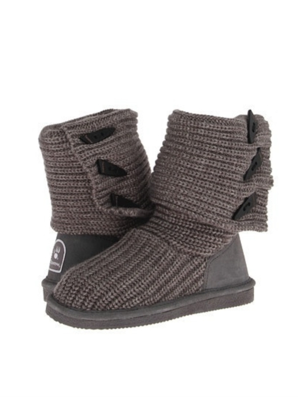 Bearpaw Women's Knit Tall Boot - Charcoal Gray